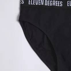 11 Degrees 3 Pack Briefs – Black/Black/Black