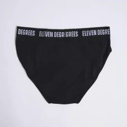 11 Degrees 3 Pack Briefs – Black/Black/Black