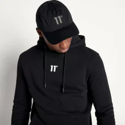 11 Degrees Baseball Logo Cap – Blackout