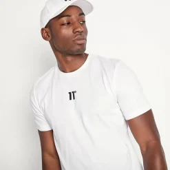 11 Degrees Baseball Logo Cap – White