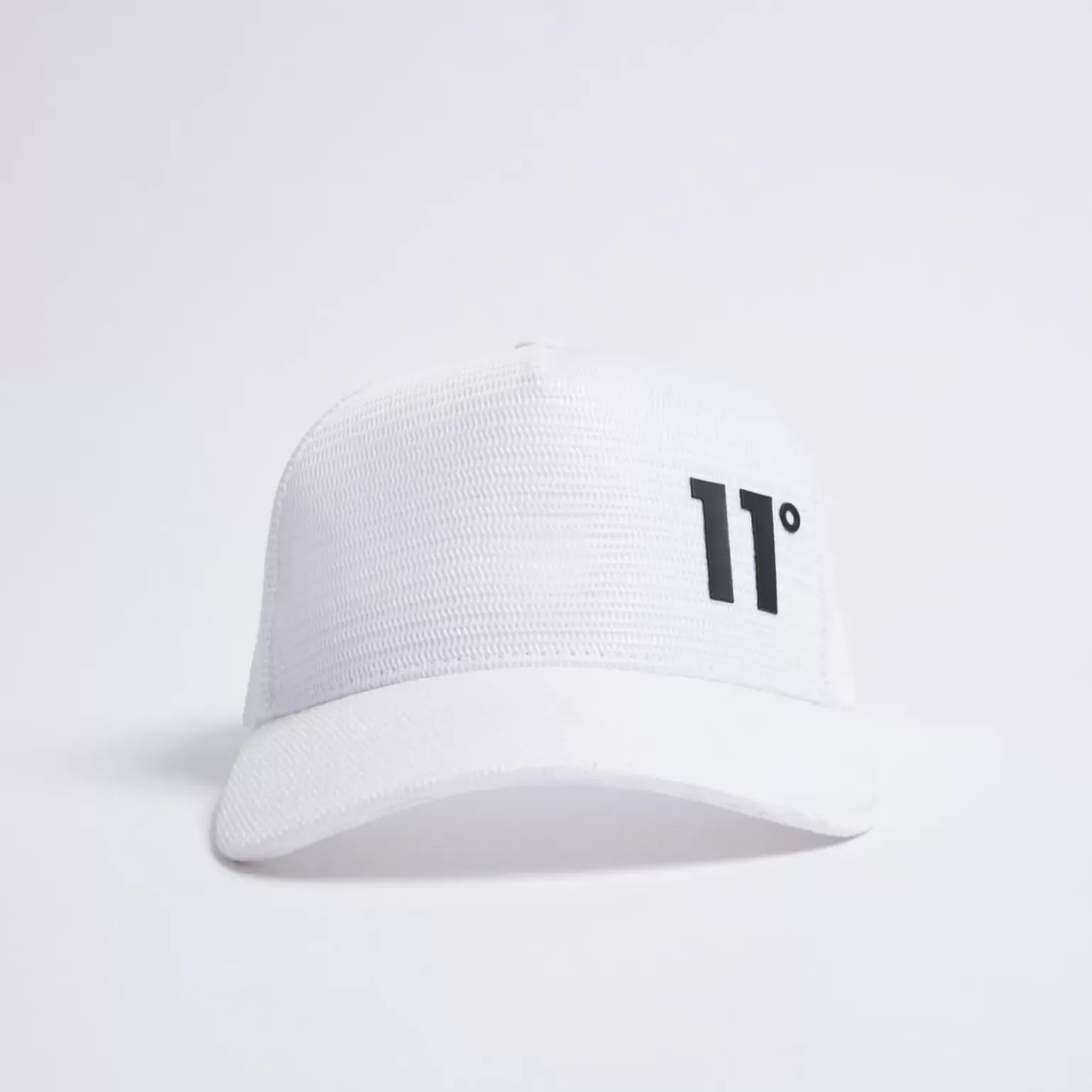 11 Degrees Closed Mesh Trucker Cap – White
