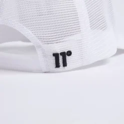 11 Degrees Closed Mesh Trucker Cap – White