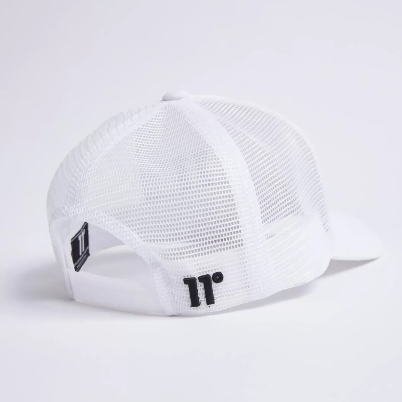 11 Degrees Closed Mesh Trucker Cap – White