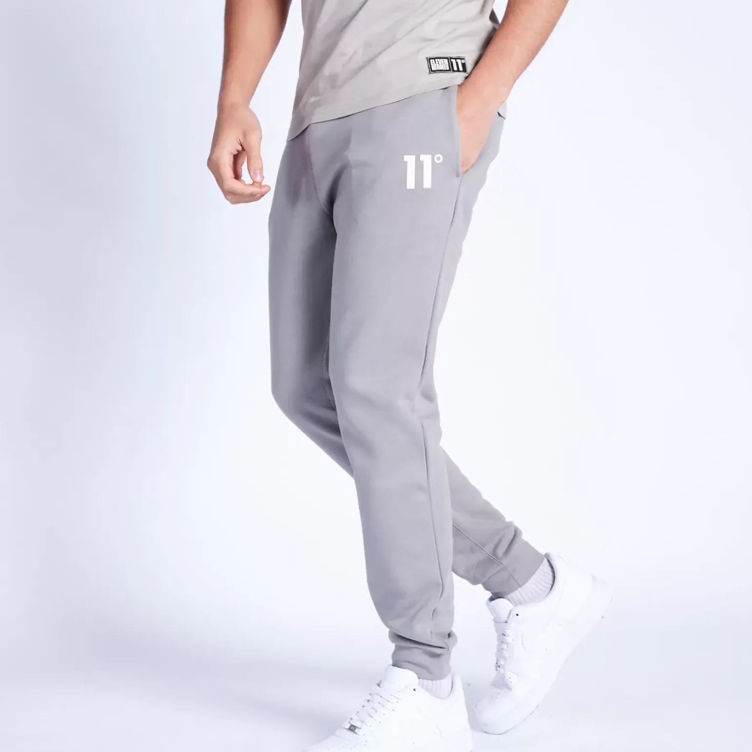 11 Degrees Core Joggers Regular Fit – Silver