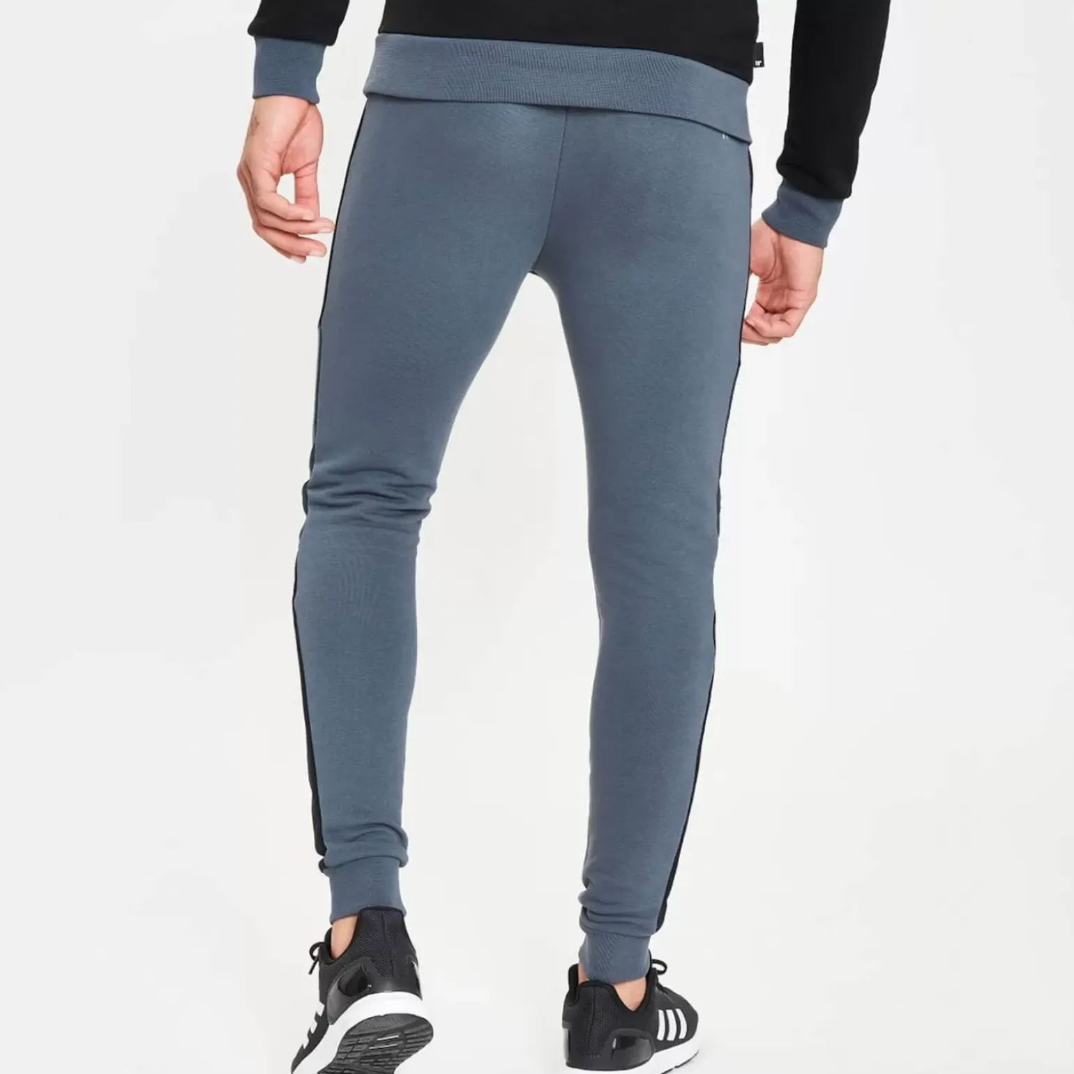 11 Degrees Cut And Sew Joggers Skinny Fit – Anthracite / Black / Darkest Spruce Green