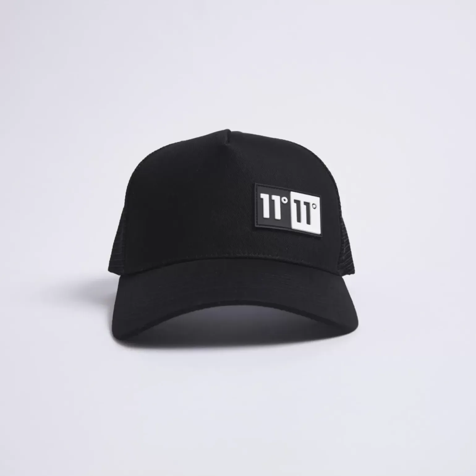 11 Degrees Domino Trucker Cap – Black