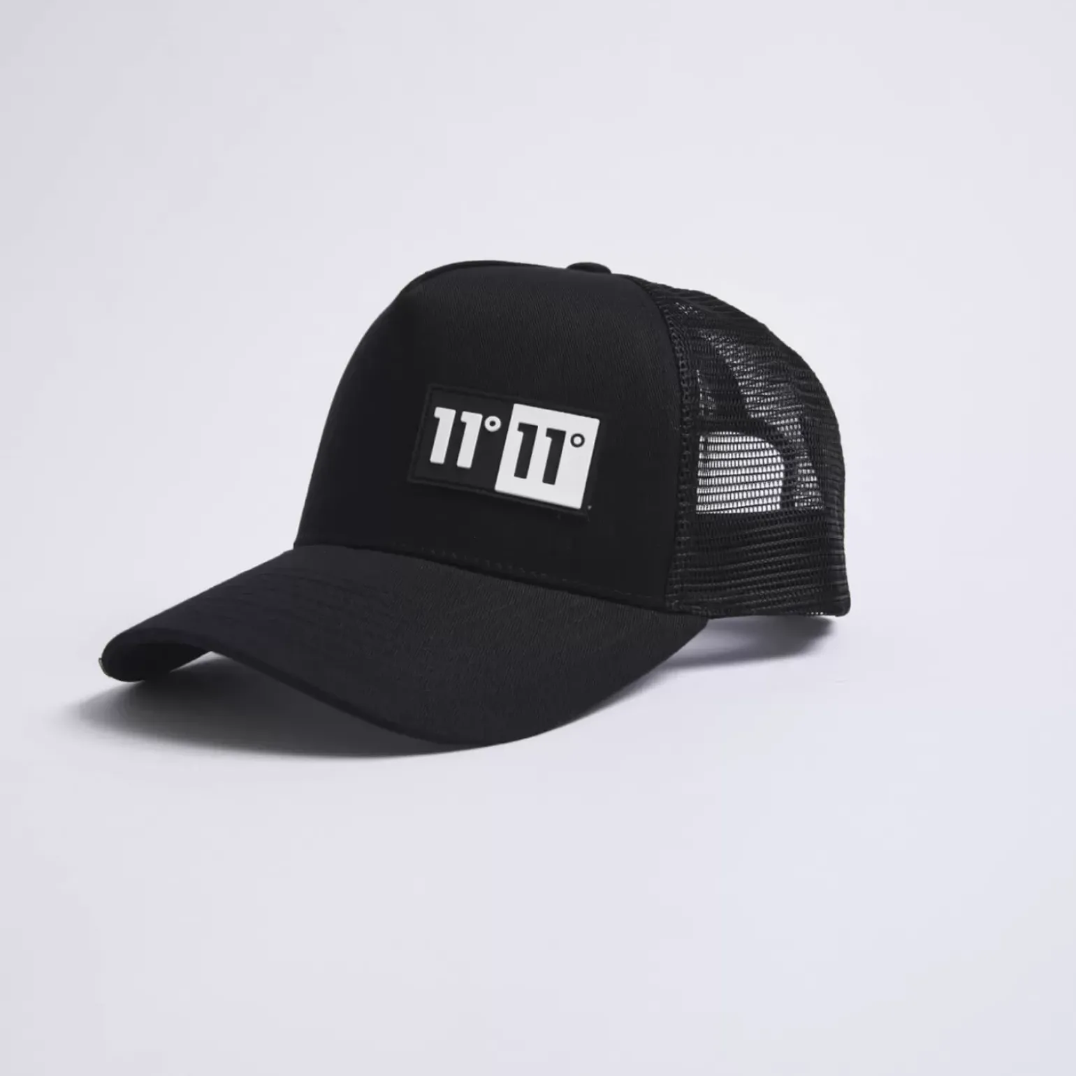 11 Degrees Domino Trucker Cap – Black