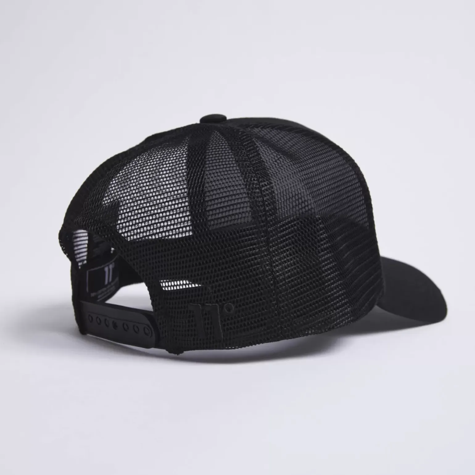 11 Degrees Domino Trucker Cap – Black