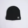 11 Degrees Fleece Lined Knitted Beanie – Black