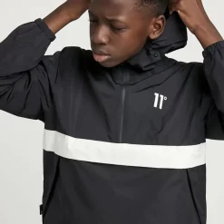 11 Degrees Junior Colour Block Hurricane – Black / White