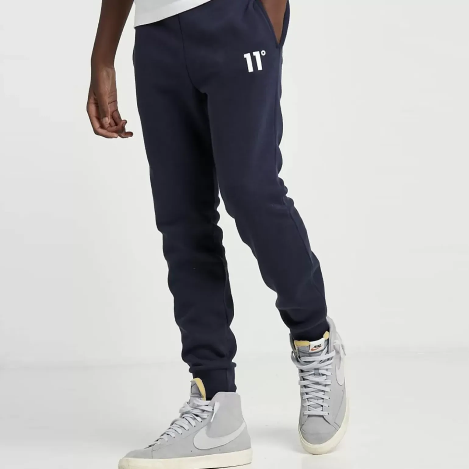 11 Degrees Junior Core Joggers Small Logo – Navy