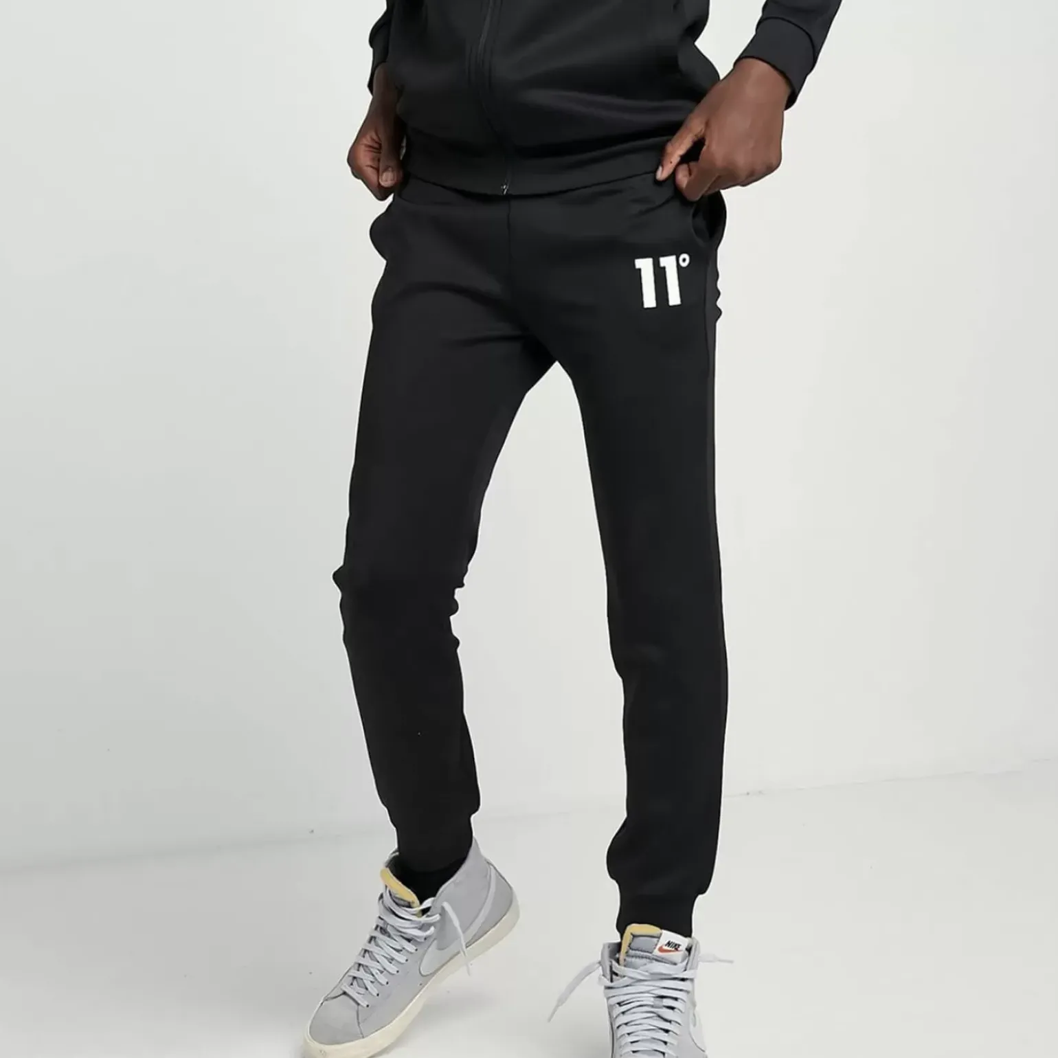 11 Degrees Junior Core Poly Tracksuit – Black