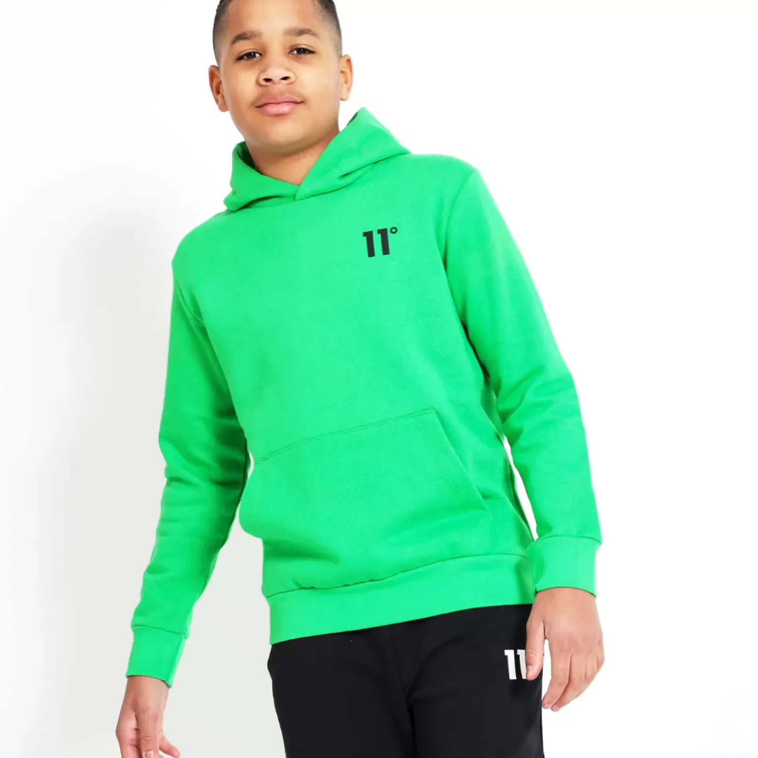 11 Degrees Junior Core Pullover Hoodie – Bright Green