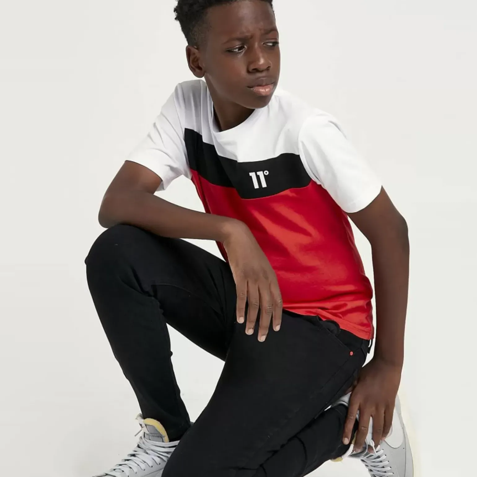 11 Degrees Junior Sustainable Skinny Jeans – Jet Black Wash