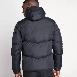 11 Degrees Large Panel Puffer Jacket – Black