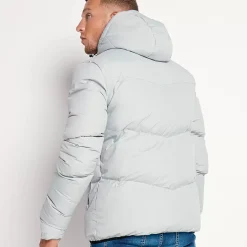 11 Degrees Large Panel Puffer Jacket – Silver