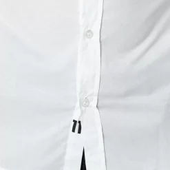 11 Degrees Long Sleeve Contrast Logo Shirt – White