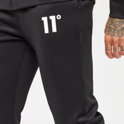 11 Degrees Men'S Cut And Sew Track Pants - Black