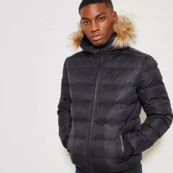 11 Degrees Missile Heavy Bomber Jacket – Black