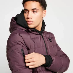 11 Degrees Missile V3 Jacket Peak Hood – Mulled Red