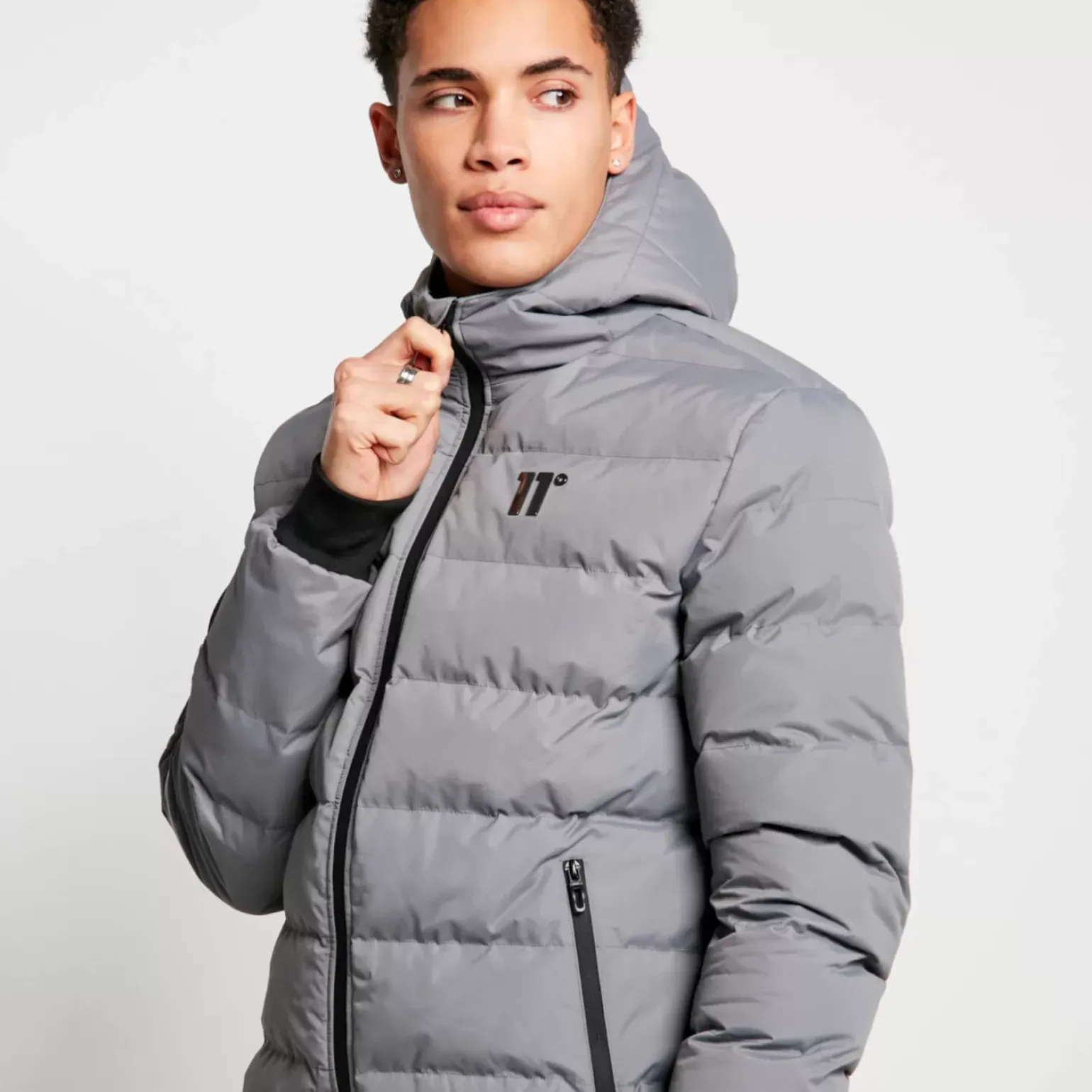 11 Degrees Missile V3 Jacket Peak Hood – Shadow Grey