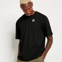 11 Degrees Oversized Flight T-Shirt – Black