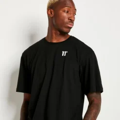 11 Degrees Oversized Flight T-Shirt – Black