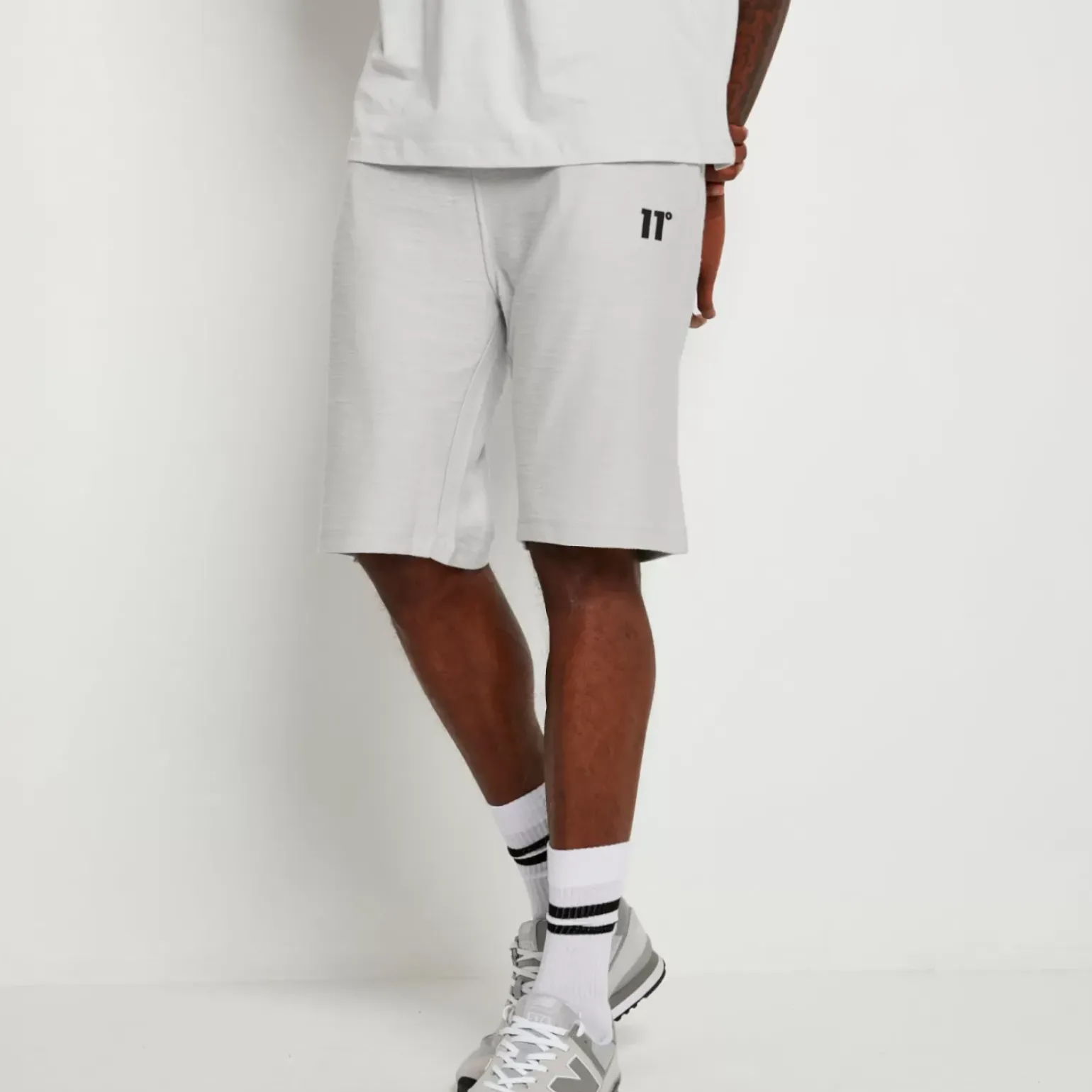 11 Degrees Oversized Flight Shorts – Vapour Grey