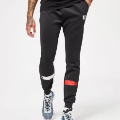 11 Degrees Paint Stroke Track Pants – Black