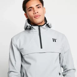 11 Degrees Soft Shell Over The Head Jacket – Titanium Grey