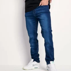 11 Degrees Sustainable Slim Fit Denim Jeans – Mid Blue Wash