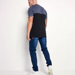 11 Degrees Sustainable Slim Fit Denim Jeans – Mid Blue Wash