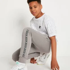 11 Degrees Taped Joggers – Silver