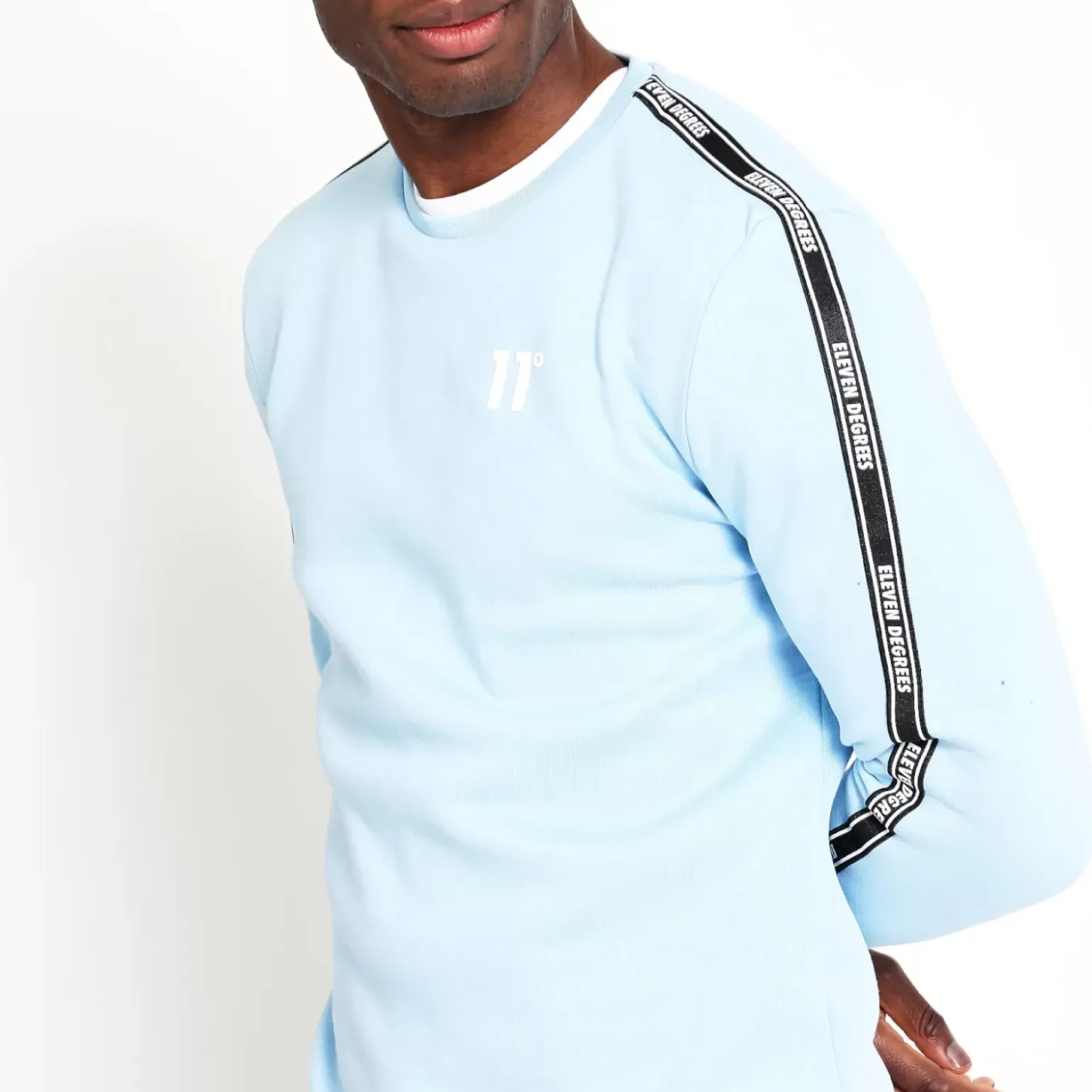 11 Degrees Taped Sweatshirt - Cerulean Blue