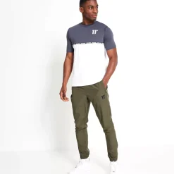 11 Degrees Taped T-Shirt – Anthracite/White