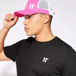 11 Degrees Trucker Cap - Neon Pink Glo / White
