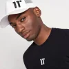 11 Degrees Trucker Cap High Build Logo – White