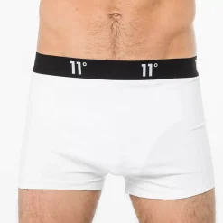 11 Degrees Twin Pack Core Boxer Shorts – White