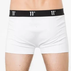 11 Degrees Twin Pack Core Boxer Shorts – White