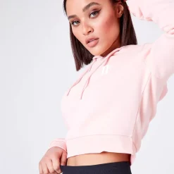 11 Degrees Womens Core Cropped Hoodie – Evening Sand Pink