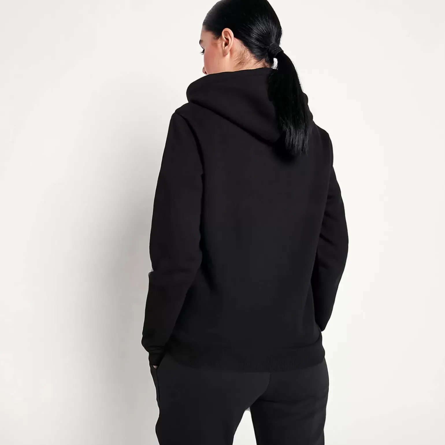 11 Degrees Womens Core Full Zip Hoodie – Black