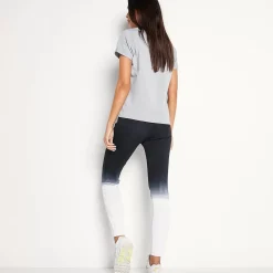 11 Degrees Womens Dip Dye Leggings – Black / White
