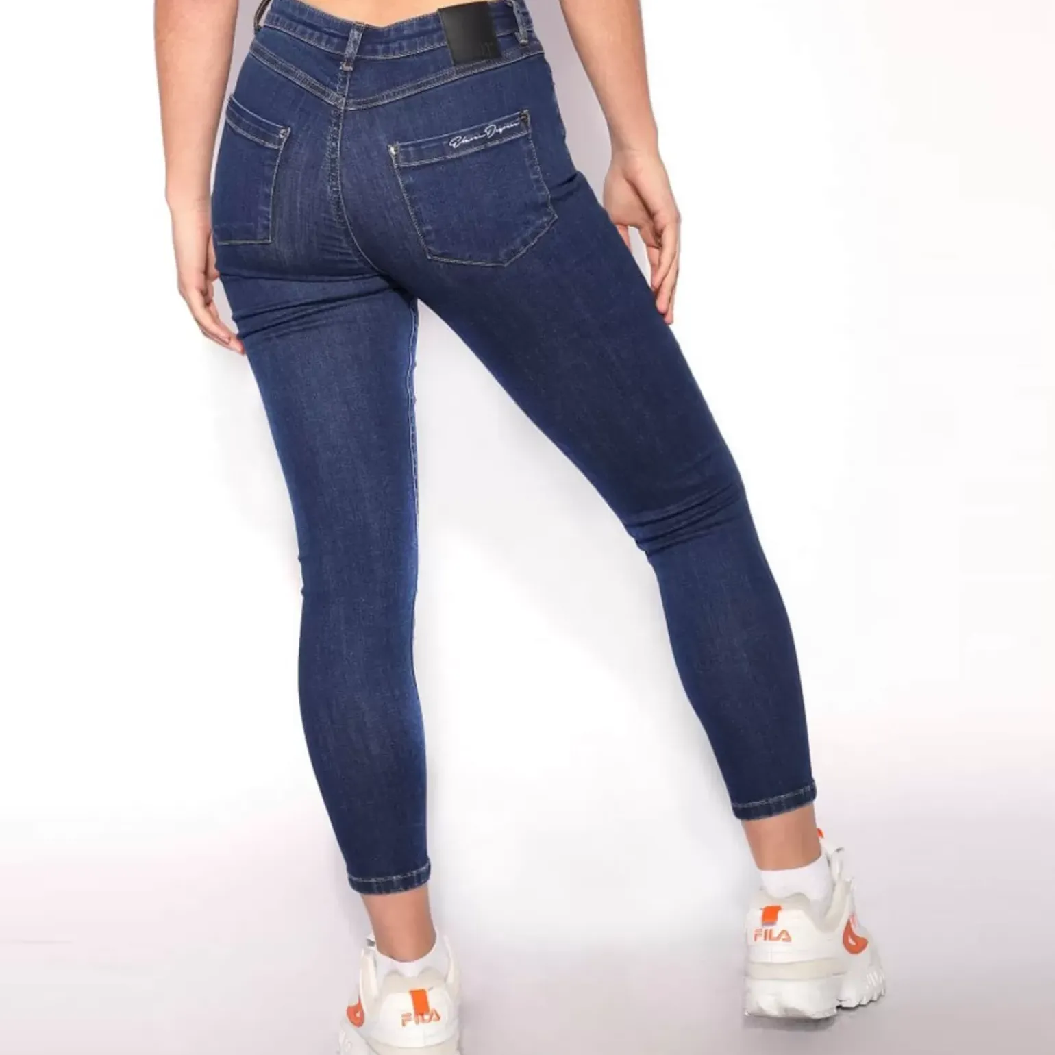 11 Degrees Womens High Waisted Super Skinny Jeans – Indigo Wash