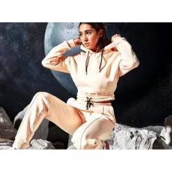 11 Degrees Womens Signature Pin Tuck Joggers – Sunkiss Pink