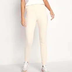 11 Degrees Womens Sustainable Slim Fit Rib Lounge Joggers – Sunkiss Pink