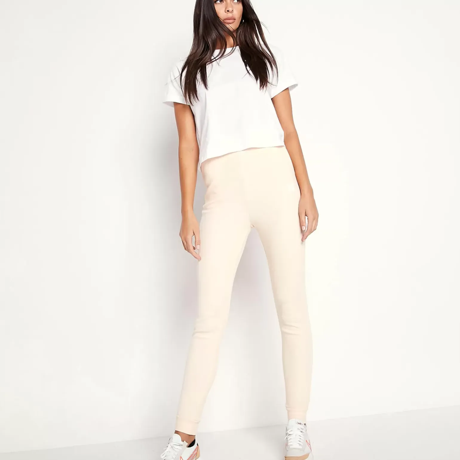 11 Degrees Womens Sustainable Slim Fit Rib Lounge Joggers – Sunkiss Pink