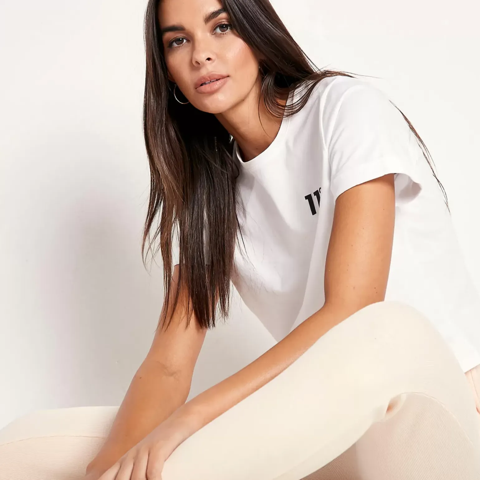 11 Degrees Womens Sustainable Slim Fit Rib Lounge Joggers – Sunkiss Pink