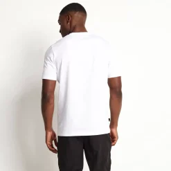 Chenille Applique Short Sleeve T-Shirt - White