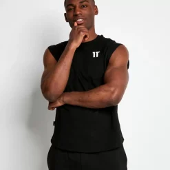 Core Cut-Off T-Shirt – Black