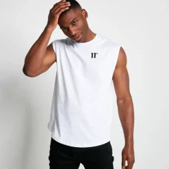 Core Cut-Off T-Shirt – White